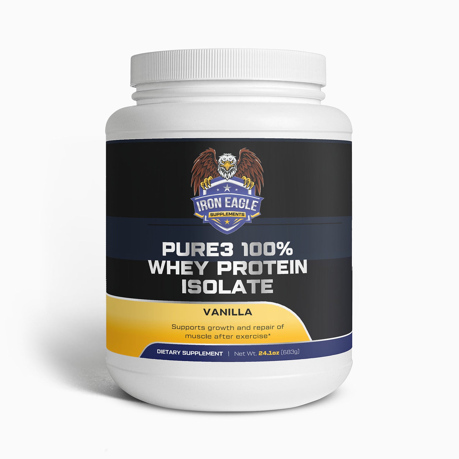 Pure3 100% Whey Protein Isolate (Vanilla)