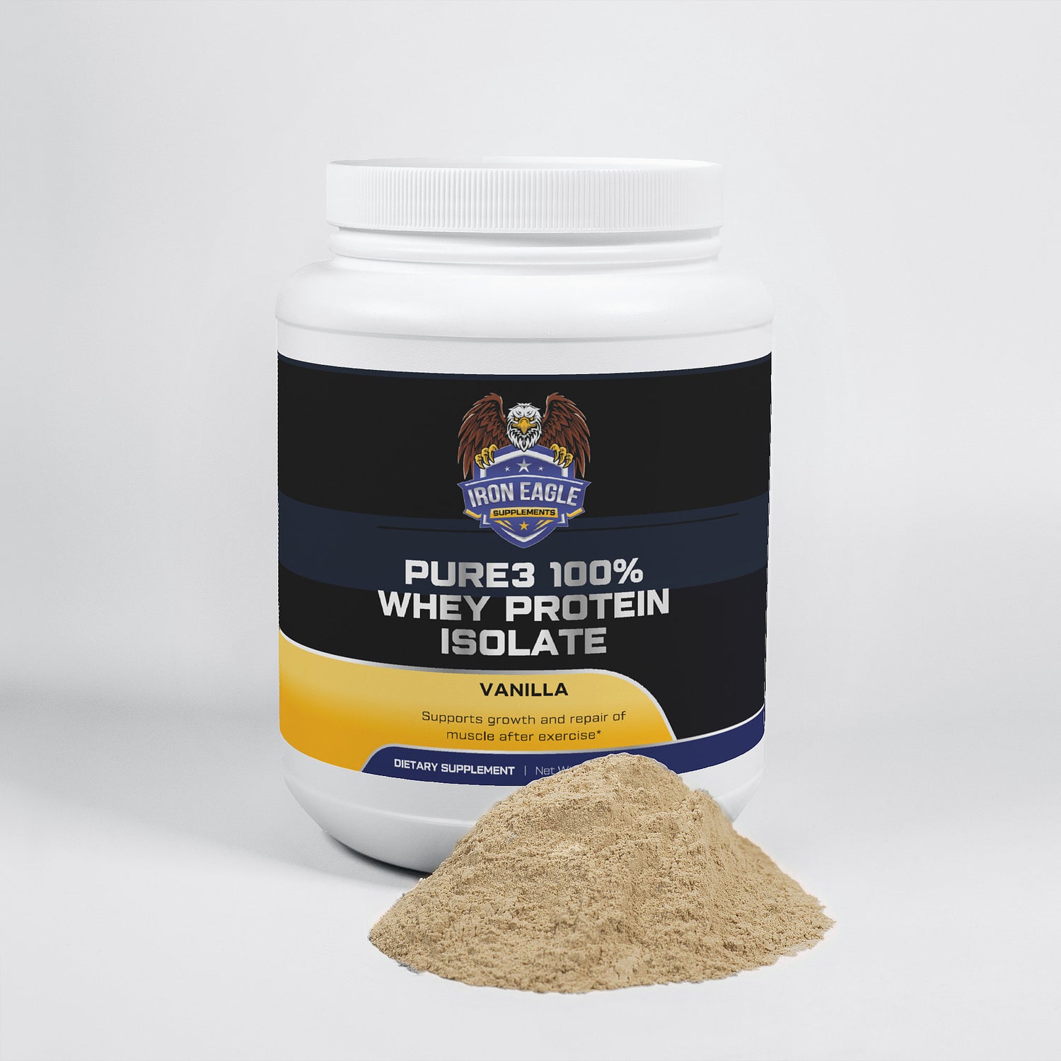 Pure3 100% Whey Protein Isolate (Vanilla)