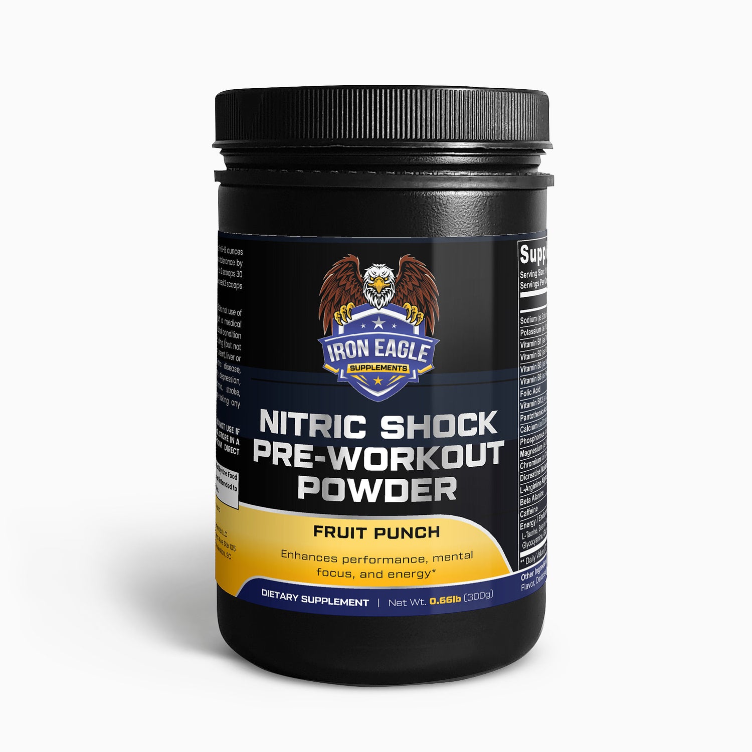 Nitric Shock Pre-Workout Powder (Fruit Punch)