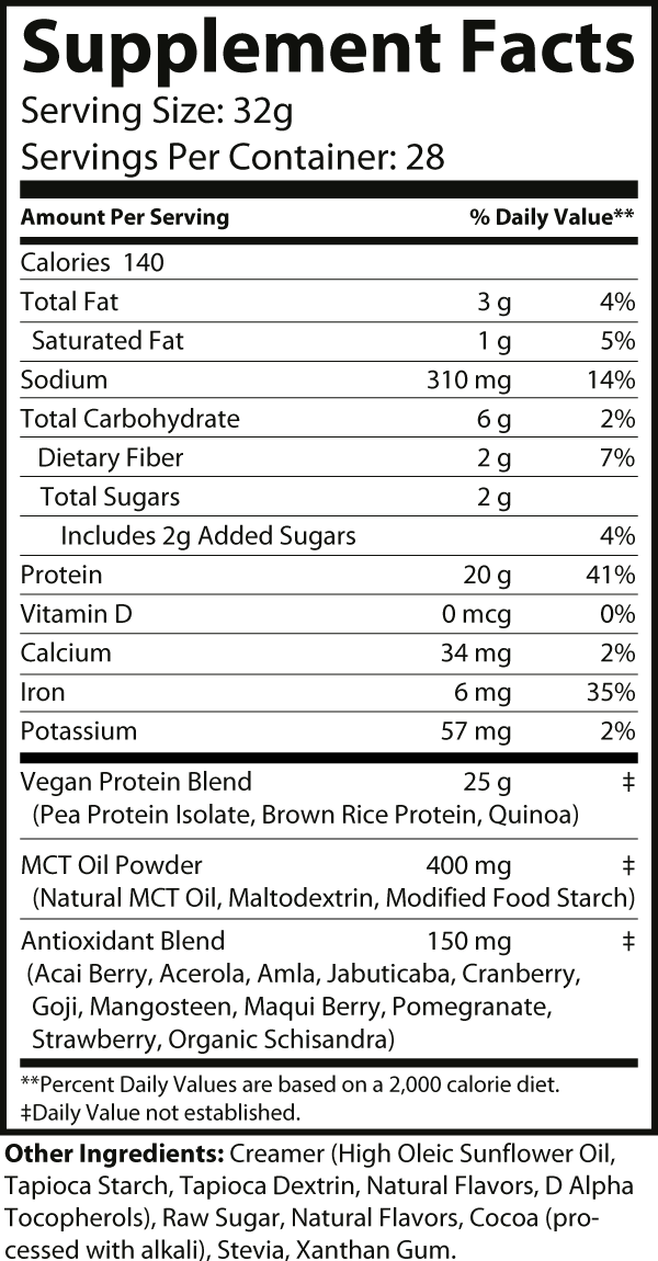 2LB Vegan Whey (Chocolate Milkshake)
