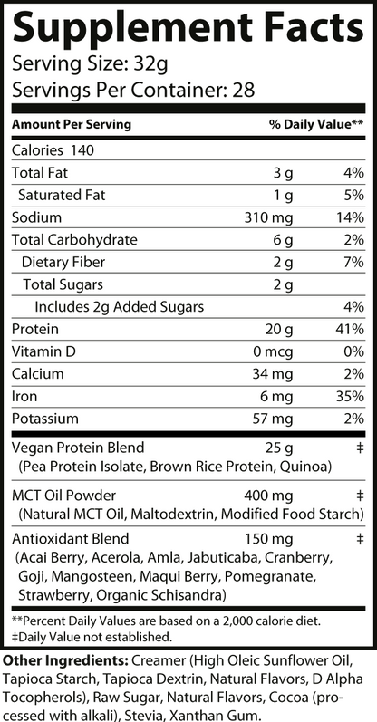 2LB Vegan Whey (Chocolate Milkshake)